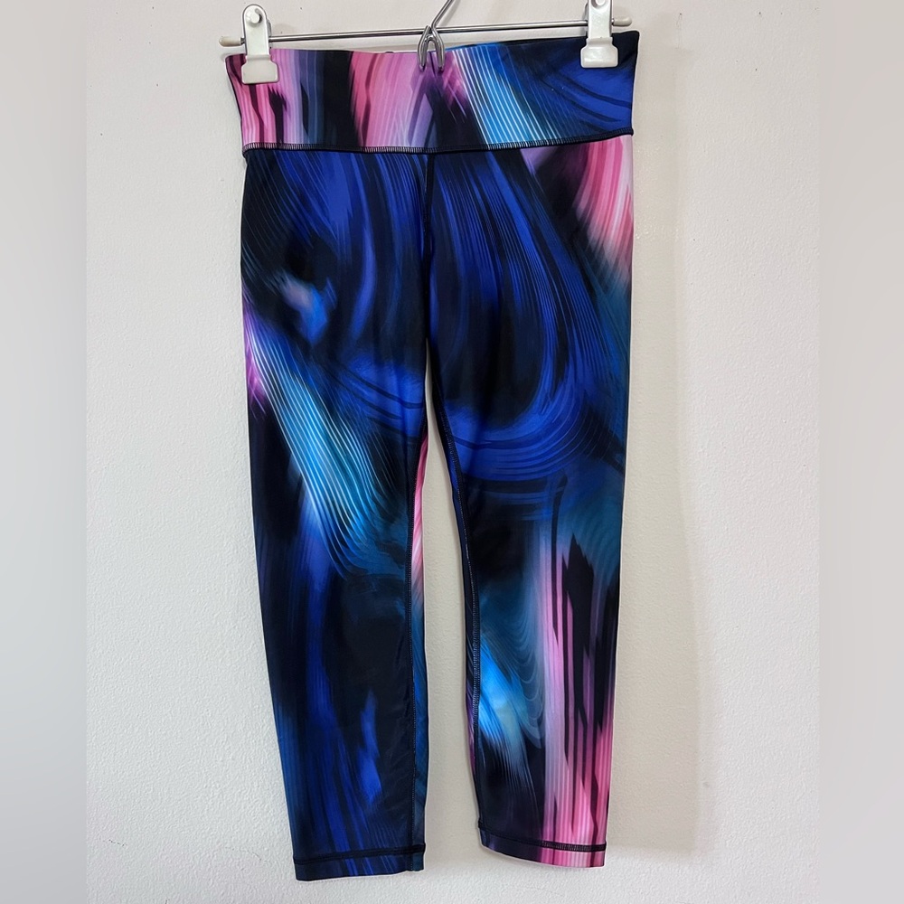 GAP Women's Blue and Pink Leggings